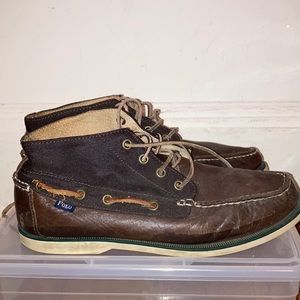 Polo Ralph Lauren Men’s Brawley Brown Leather Boots